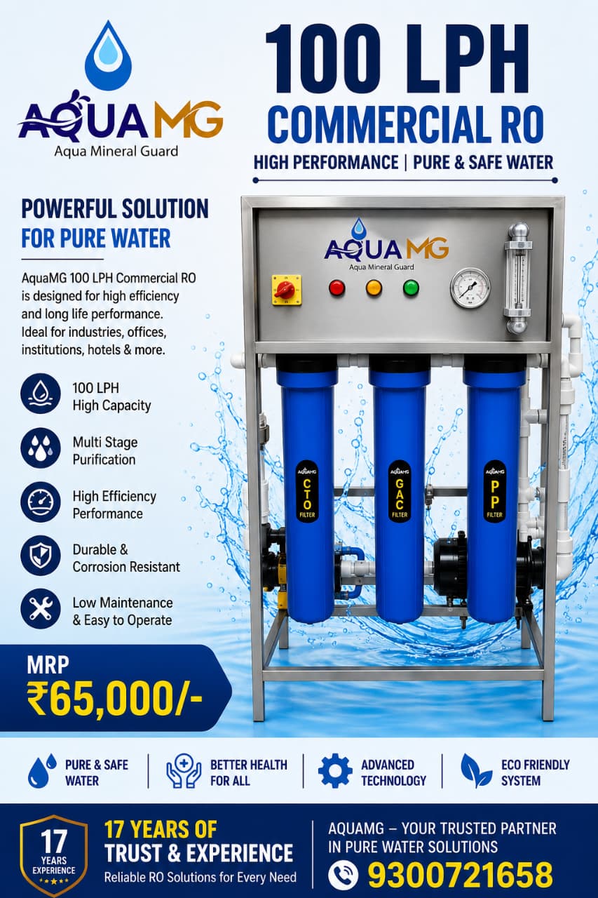 AquaMG 100 LPH Commercial RO System